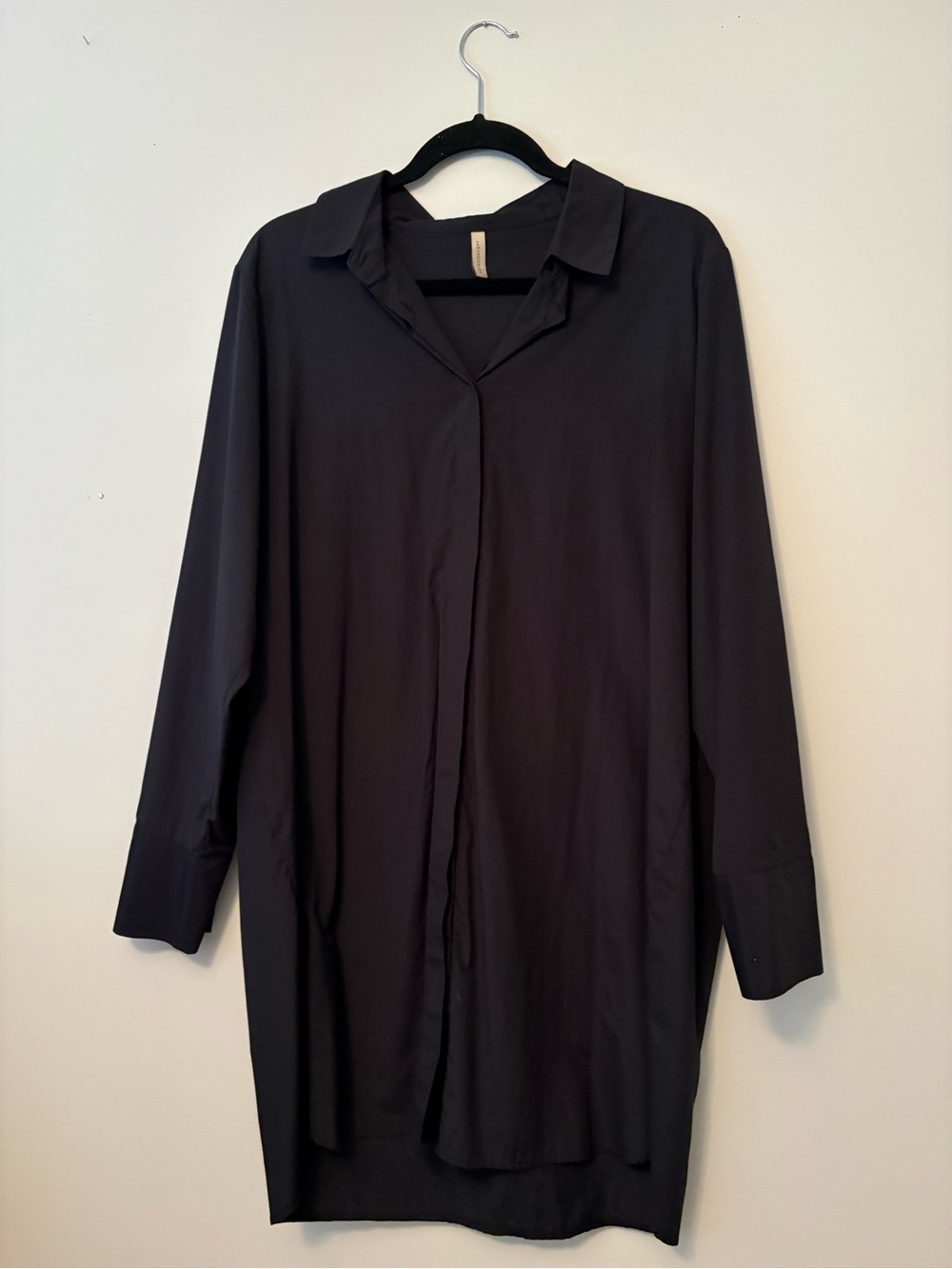 Soya Concept Black Long-Sleeve Shirt Dress / Tunic XL
